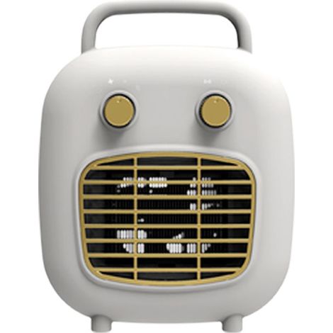 Chauffage d'appoint céramique PTC 800W silencieux avec détection de présence et sécurité anti-basculement pour bureau et chambre (1/5)