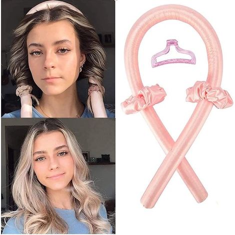 Bigoudis en satin sans chaleur – Rubans à friser – Boucles naturelles sans abîmer les cheveux (1/4)