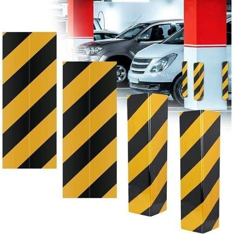 pair 4 Pièces Protection d'Angle Garage Adhésives Protection Murale Garage Voiture 40cm Protection Garage Mur Mousse Protection Garage Pare Choc Protecteur de Bord de Mur pour Colonnes, Coin (1/5)