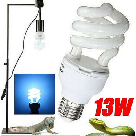 TrAdE Shop Traesio - Lampada Fluorescente Uvb 5.0 Luce Solare Rettili Habitat Estremamente Luminoso - (1/5)