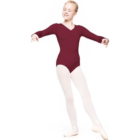 Mirta - Gymnastik-Body für Tanz für Kinder und Jugendliche, bordeauxrot Mirta Ballett-Body für Tanz, Gymnastik, bordeauxrot 134/140 (1/4)