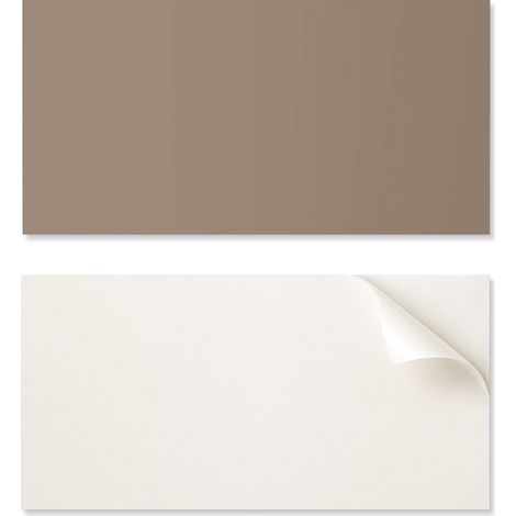 Panel decorativo autoadhesivo de vinilo para pasillo, 100 x 50 cm, color marr贸n.