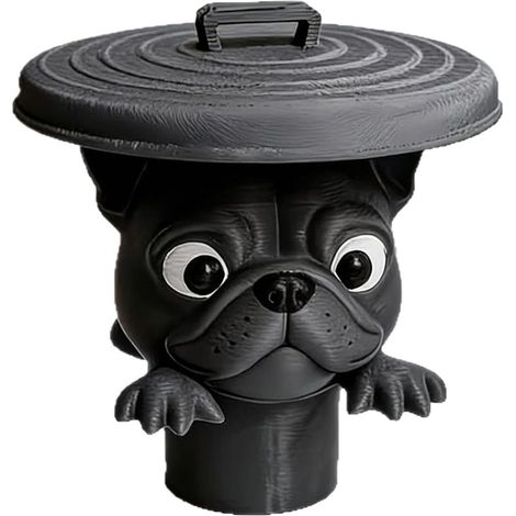 rouleau Rangement motif bouledogue Porte papier toilette (1/5)