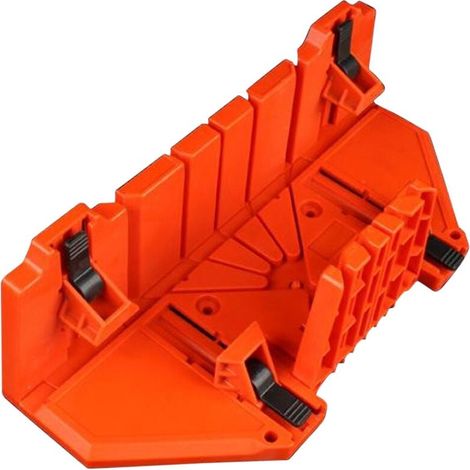 Boîte à onglets de 14 pouces avec mâchoire mobile et antidérapante pour les angles de fente de scie arrière 45/ 22,5/ 90 degrés coupes sciage serrage travail du bois (1/4)