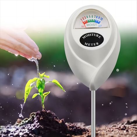 Bodenfeuchtigkeitsmesser, Hygrometer-Sensor-Werkzeug für Innen- und Außenpflanzen, Überwachung des Wasserstandes in Bodenhaus, Gartenarbeit, Bauernhof, Rasen, Topfpflege, keine Batterien (1/5)