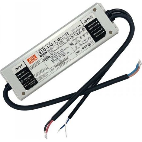 MW MEAN WELL ELG-150-12B-3Y Alimentatore Dimmerabile 0-10V PWM Resistenza IP67 120W 12V 10A Input 220V e 110V