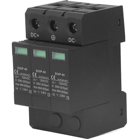 Dispositif de protection contre les surtensions CC 40 kV triphasé, à réponse rapide, ignifugé et modulaire, pour la protection contre les surtensions photovoltaïques (1/4)