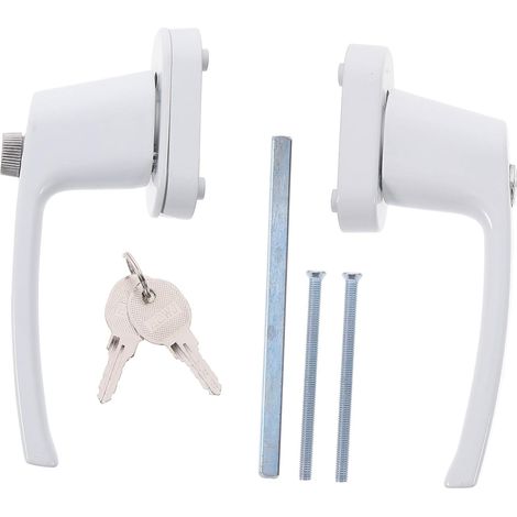 Poignée de porte holibanna à levier épaisse und robust avec clés. Solide Sicherheit für das Haus und das Büro. Installation d'installation. Kompatibel mit mehreren Ports. Aléatoire-Farbe. (1/5)