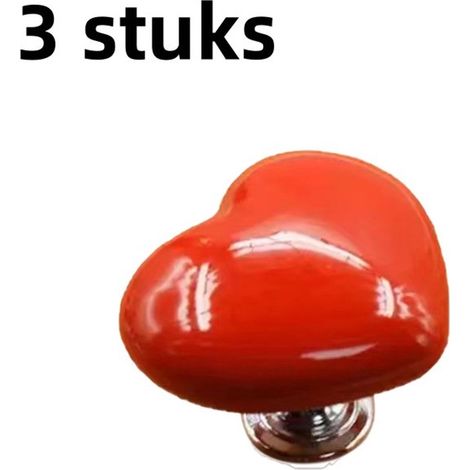 Pulsante di scarico del WC in 3 parti, pulsante a pressione, colore: rosso (1/5)