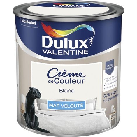 Valentine Crema de Color Mate 0.5l Blanco - Dulux Valentine