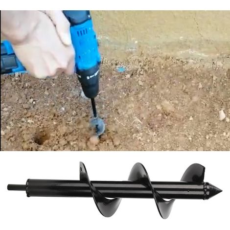 8x30cm Gartenpflanzschraubenbohrer für Gartenpflanzenpfosten (1/5)