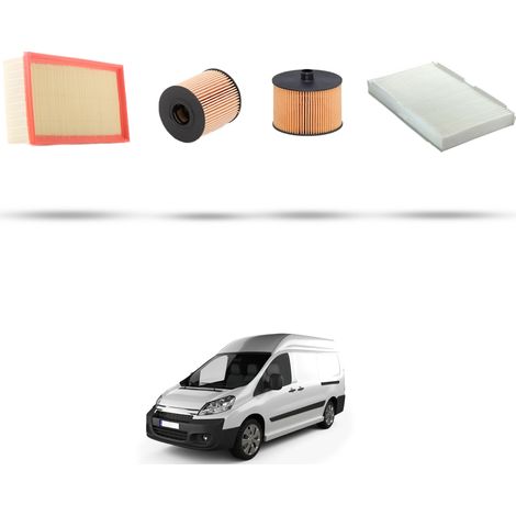 Kit tagliando 4 filtri compatibile con Citroen Jumpy III 1.5 BlueHDi 88kw dal 2018 (1/5)