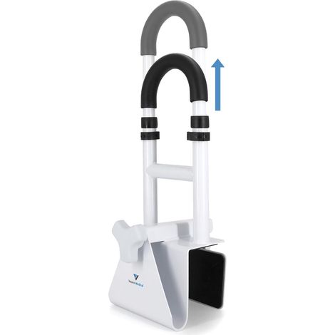 Medical bathtub grab bar and safety rails for the elderly, height-adjustable bathtub handles (1/5)