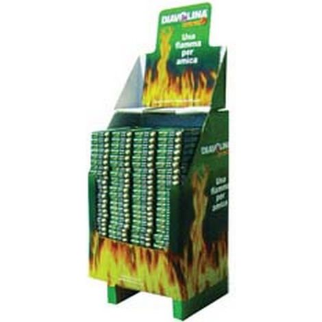 270PZ ESPOSITORE DIAVOLINA ACCENDIFUOCO - conf. 240 da 40 cubi
