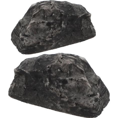 Boîte à Clés en Résine Pierre Artificielle 2pcs Rangement Caché et Design Discret pour Jardin et Cour Extérieure Sécurisée