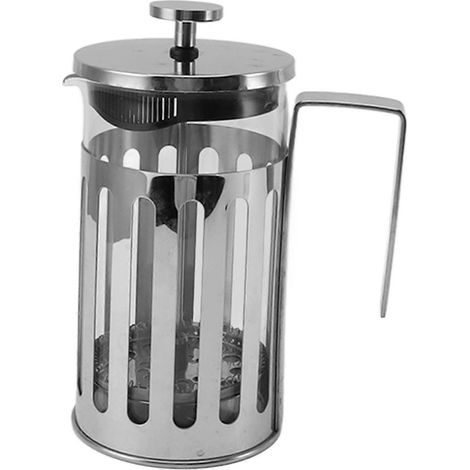 Brocca a pressa francese in vetro borosilicato di alta qualità e acciaio inossidabile 304 resistente al calore, ideale per casa, campeggio e viaggi. Zeka
