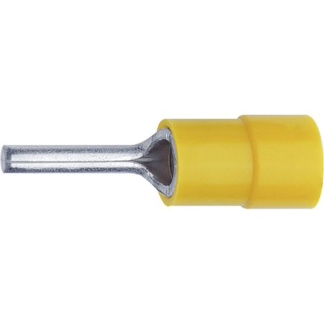 Klauke 704 Stiftkabelschuh 0.10 mm² 0.40 mm² Teilisoliert Gelb 1 St.
