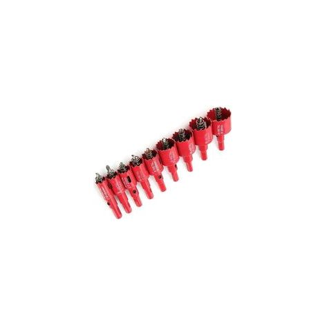 Kit de scie cloche M42, 16-38 mm, acier rapide, pour bois –