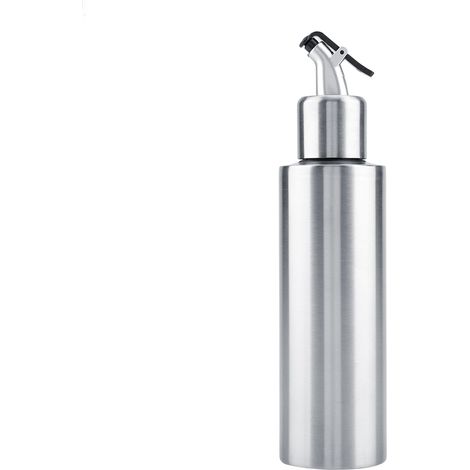 Bouteille À Huile En Acier Inoxydable 350ml Distributeur De Sauce Et Vinaigre Anti-Fuite Pour Cuisine (1/5)