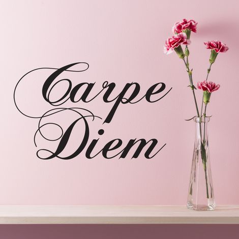 Sticker Mural - Carpe Diem - 7x12 cm - Noir (1/3)