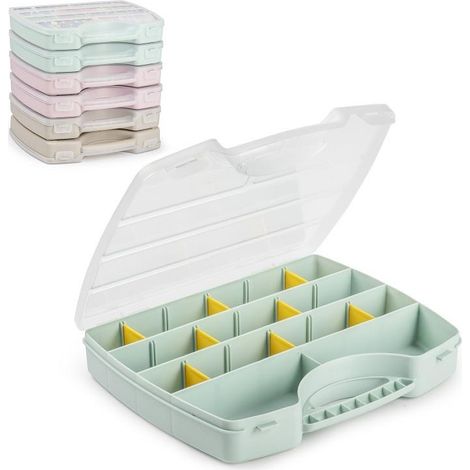 1 Pezzo Cassettiera Porta Attrezzi Mercury 13 Scomparti Vari Colori (1/2)