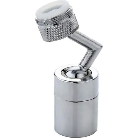 Filtre anti-éclaboussures universel rotatif à 720° avec rallonge pour robinet, adaptateur pour pommeau de douche et système anti-éclaboussures à monter soi-même (1/4)