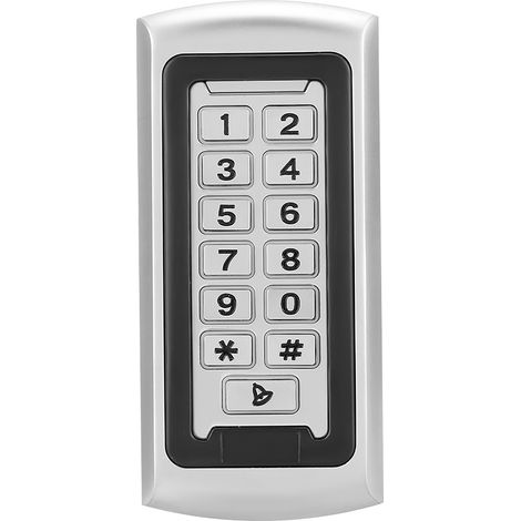 Clavier de sécurité extérieur RFID 125 kHz Wiegand 26, 2000 utilisateurs, étanche IP68