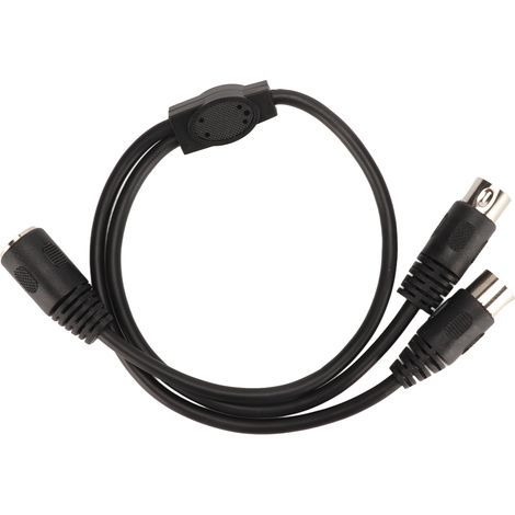 Câble répartiteur en Y flexible DIN 5 broches femelle vers 2 DIN 5 broches mâle, 5 conducteurs, pour studios audio (1/5)
