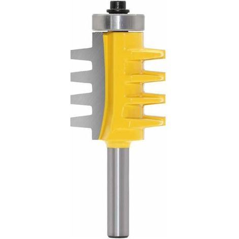 8mm Tige Languette et Rainure Foret de Routeur Bit Routeur de Colle de Joint de Doigt Réversible de Rail Outil de Bricolage Pour le Fraisage du Bois Lame:3.2×7.96mm (1/5)