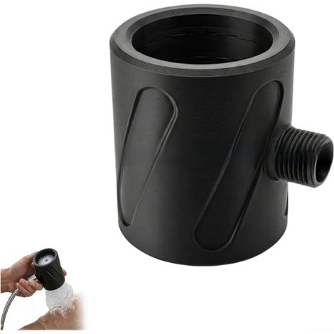 Pommeau Douche Haute Pression pour pla 8cm Haute(Black) (1/5)
