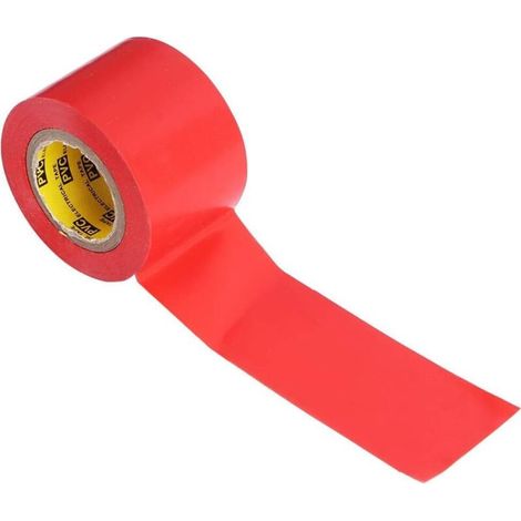 pezzi di nastro isolante elettrico in PVC impermeabile per elettricisti, ideale per riparazioni, dimensioni: 4,4 cm di larghezza, 11 m di lunghezza (rosso) (1/4)