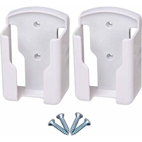 Support de télécommande mural pour systèmes de télévision et de climatisation Boîte de rangement murale pour télécommande univers pour télécommande, blanc, paquet de 2 (1/5)