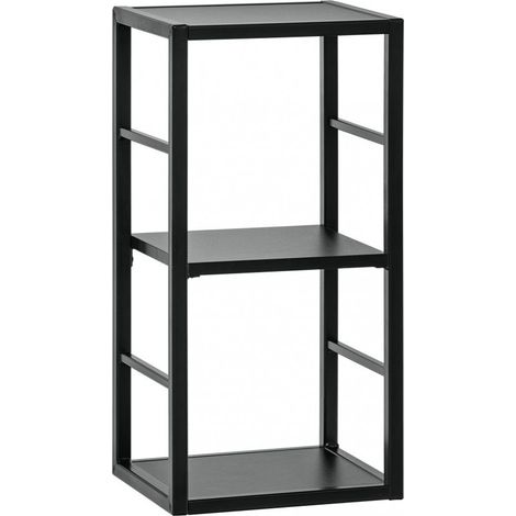 Étagère Switch en métal 3 niveaux - L 30 x P 25 x H 60 cm - Noir - Livraison gratuite