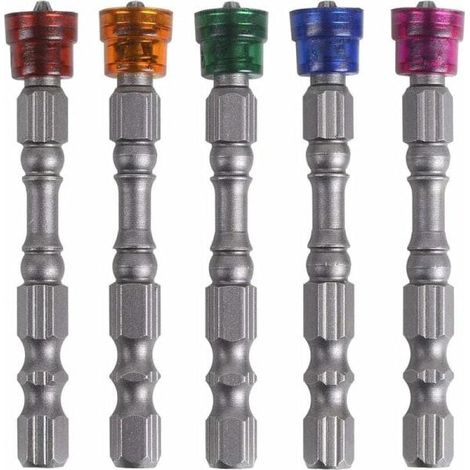 Ensemble de 5 pinces magnétiques doubles multicolores, aimant puissant, tête de 65 mm de long, ensemble électrique