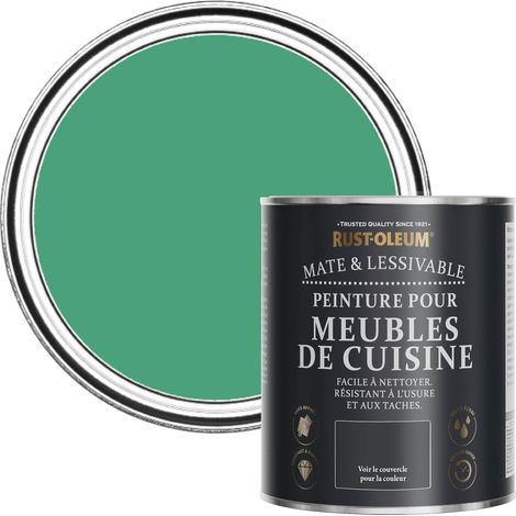 Peinture Verte pour Meubles de Cuisine, Finition Mate - Émeraude 750ml (1/5)