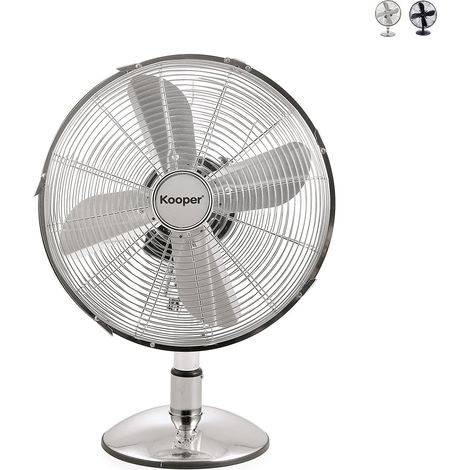Ventilateur de table - SANS MARQUE/GÉNÉRIQUE - 30 cm Inox - Acier - 3 vitesses - Oscillation, inclinable (1/5)