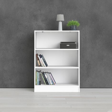 LIBRERIA MOD. BASIC CM 79X26.7 H 107.2 BIANCO OPACO (1/7)