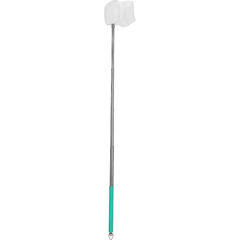 Épuisette extensible pour aquarium, épuisette portable en acier inoxydable pour crevettes, épuisette carrée verte (1/5)