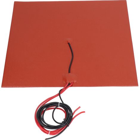 Plaque chauffante 3D 450W 350x350mm, tapis silicone 12V pour lit imprimante, accessoire chauffe-lit DC12V haute performance (1/5)