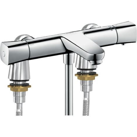 Mezclador termostático universal para bañera/ducha HANSGROHE Ecostat + barras de elevación cromadas Idro'Flex (1/3)