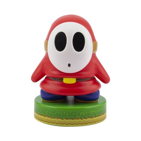 Paladone Super Mario Shy Guy 3D Icon BDP Producto Oficial Coleccionable Nintendo Idea de Regalo único Luz Nocturna Brillante o lámpara de Escritorio Funciona con Pilas 2 x AAA, Blanco