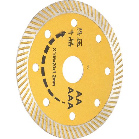 Diamanttrennscheibe 105 x 20 x 1,2 mm für Kreissägen, Trennscheibe für Stein, Marmor, Keramik und Beton (1/5)
