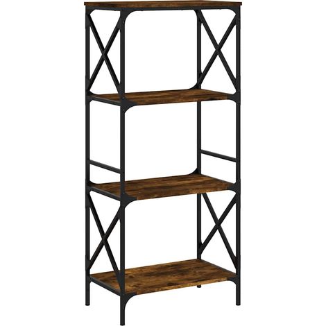 Maison Exclusive - Bücherregal 4 Böden Räuchereiche 59x35x132 cm