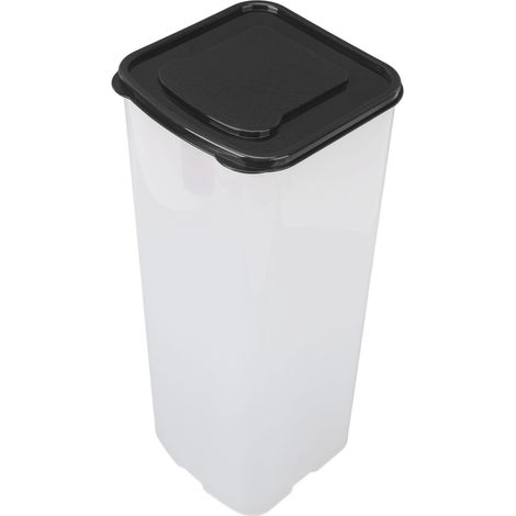 Boîte de conservation pour pain, grande capacité, joint parfait, récipient à pain frais, usage domestique et professionnel, noir (1/5)