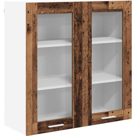 Mueble colgante con almacenamiento Madera vieja 80 x 31 x 80 cm vidaXL