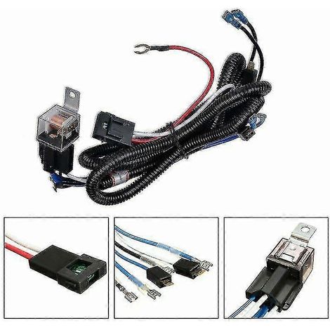 Compatible avec le faisceau de câblage de klaxon automobile unique, relais universel 12/24 V, kit de câblage de conversion de klaxon automobile Snail H (1/5)