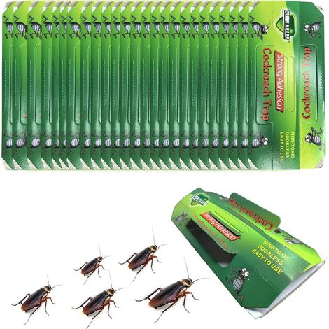 Pièges à Cafards Puissant,30 pièces Piege Cafard,Pièges À Cafards,Anti Cafards,Produit Anti Araignée,pour Jardin Maison Cuisine Salle de Bain Bureau (1/5)