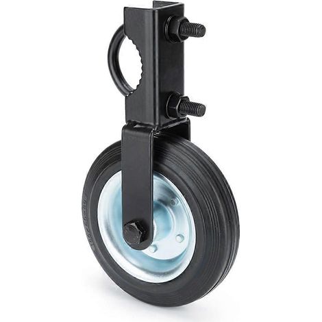15 cm (6 Zoll) großes Torrad mit robustem Rollensatz für Schwingtore und Drahtgitterzäune, schwarz. (1/5)