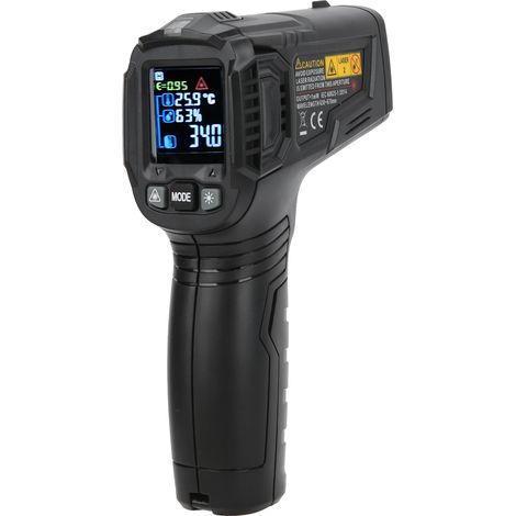 Termometro a infrarossi ET6531C – 50-600 °C – Laser – Misuratore di temperatura – Casa/Esterno