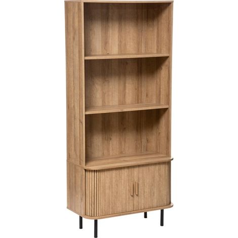 Libreria a 2 ante effetto rovere colva 80x180cm - Atmosphera créateur d'intérieur (1/5)